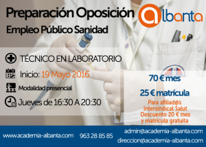 cartel oposicion TECNICO LABORATORIO sanidad copia