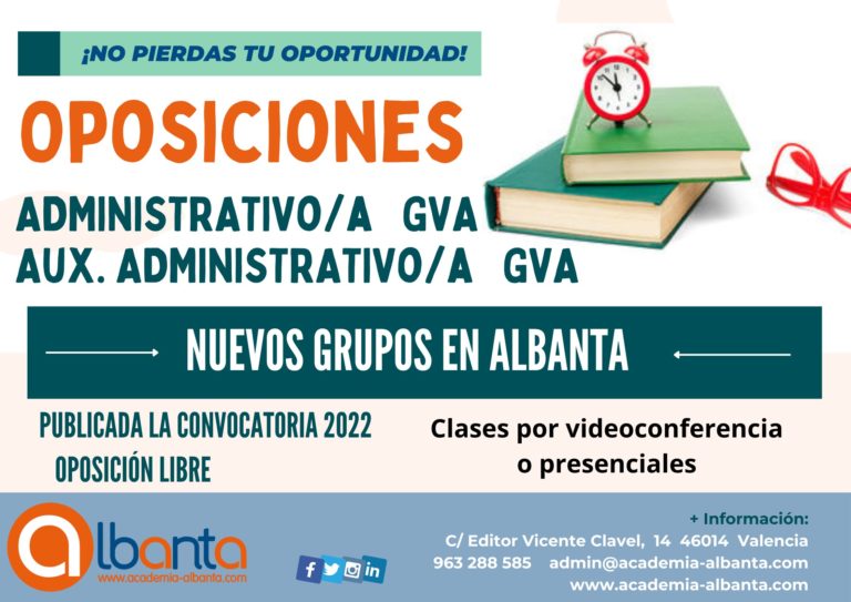 Publicadas las convocatorias de las categorías de Auxiliar